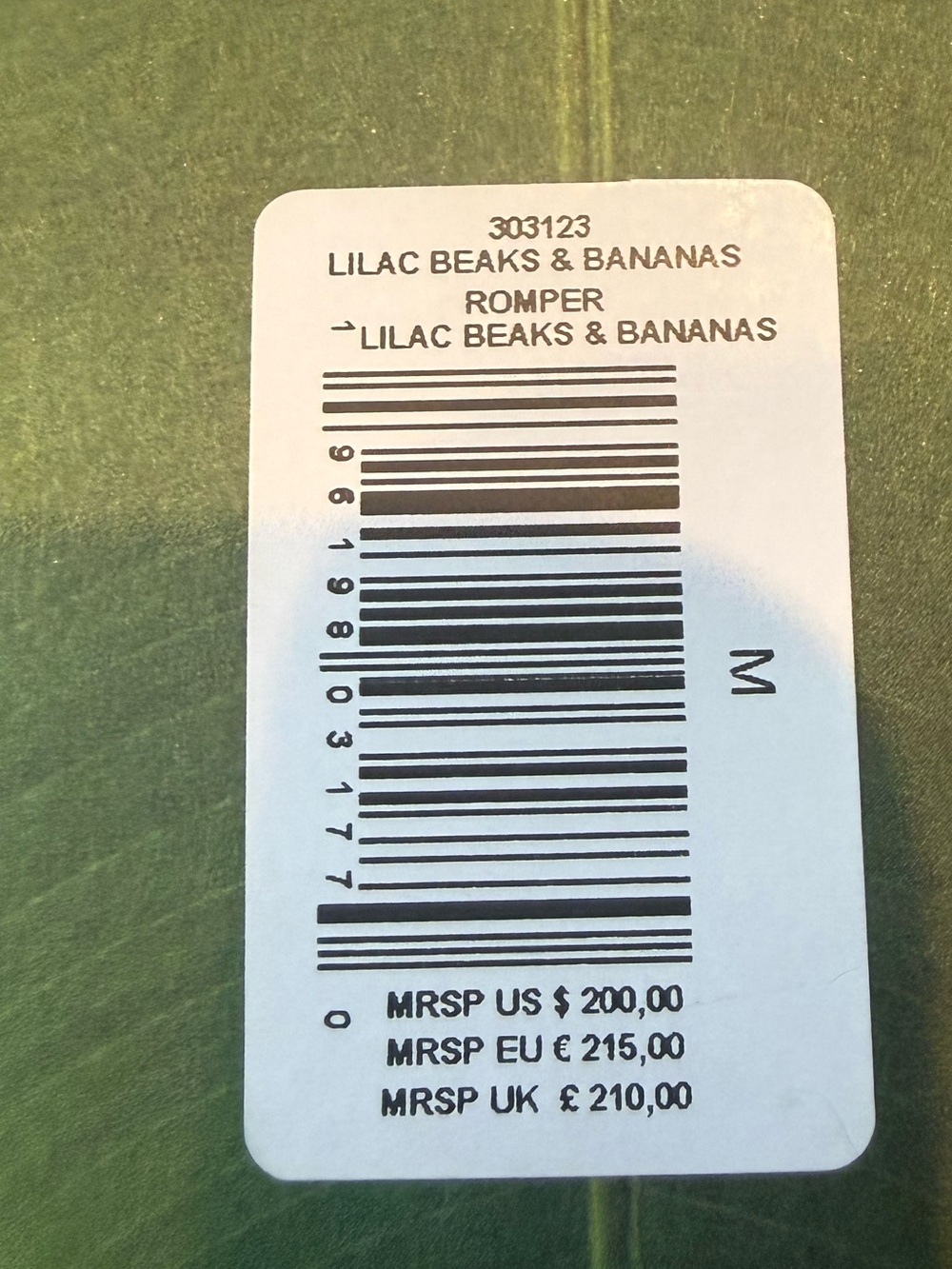 FARM Rio Lilac Beaks and Bananas Tropical Romper - Picture 9 of 9